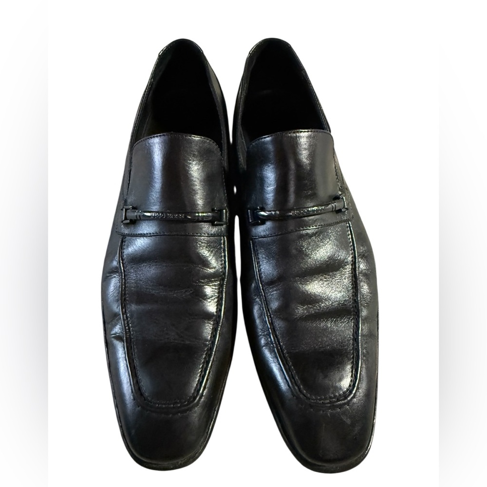 Hugo Boss Black Leather Loafers